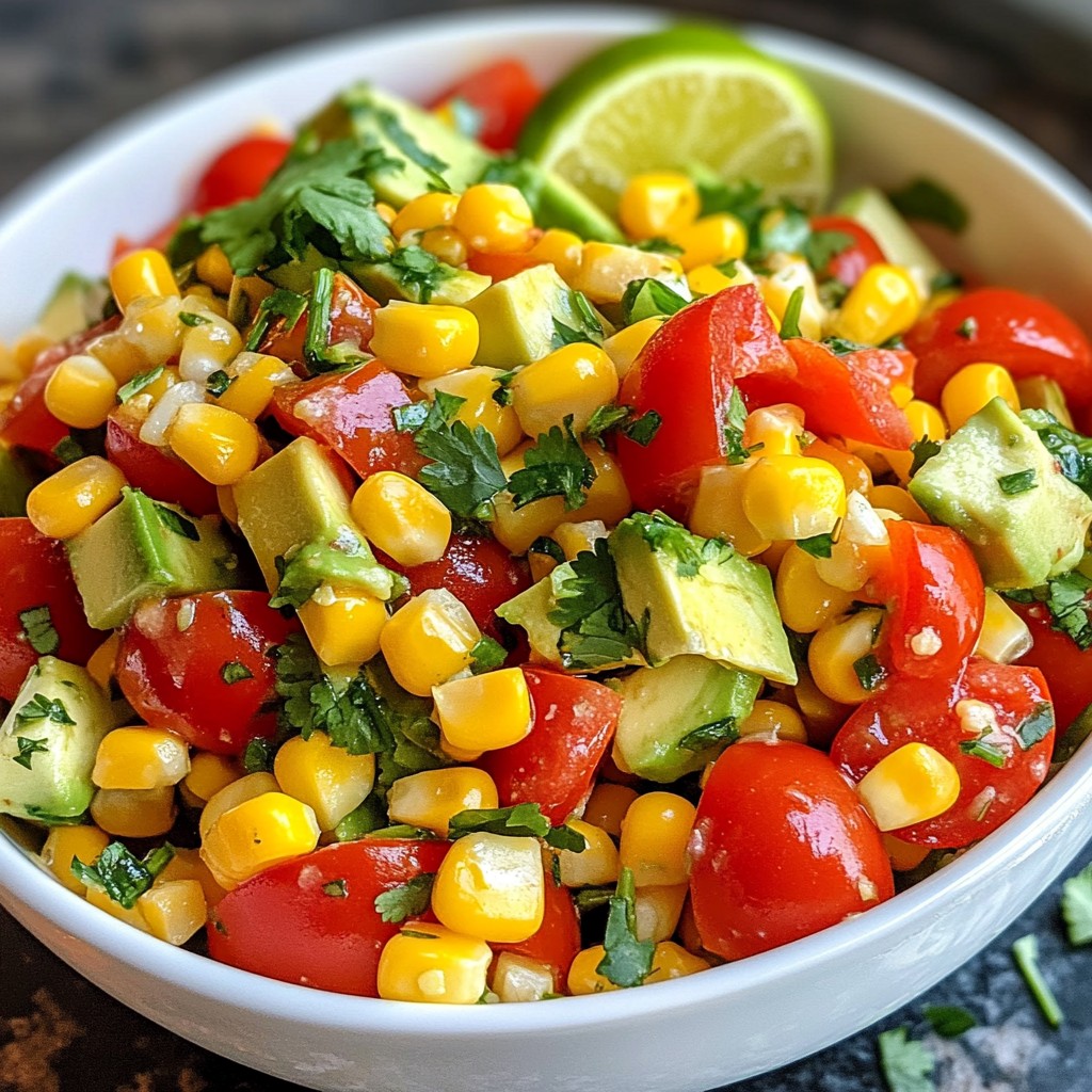 Fiesta Corn Salad Tasty and Colorful Dish