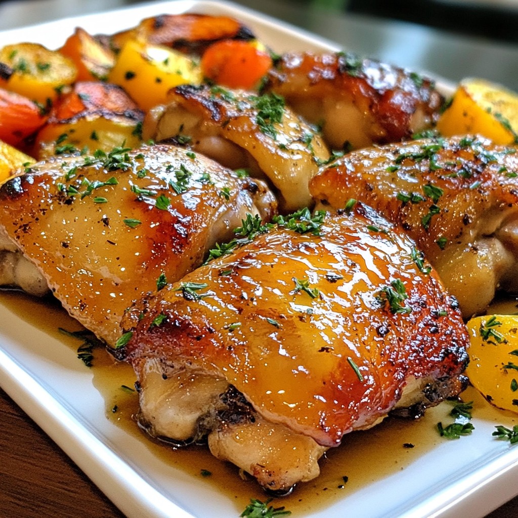 Maple Dijon Chicken Thighs Juicy and Flavorful Dish