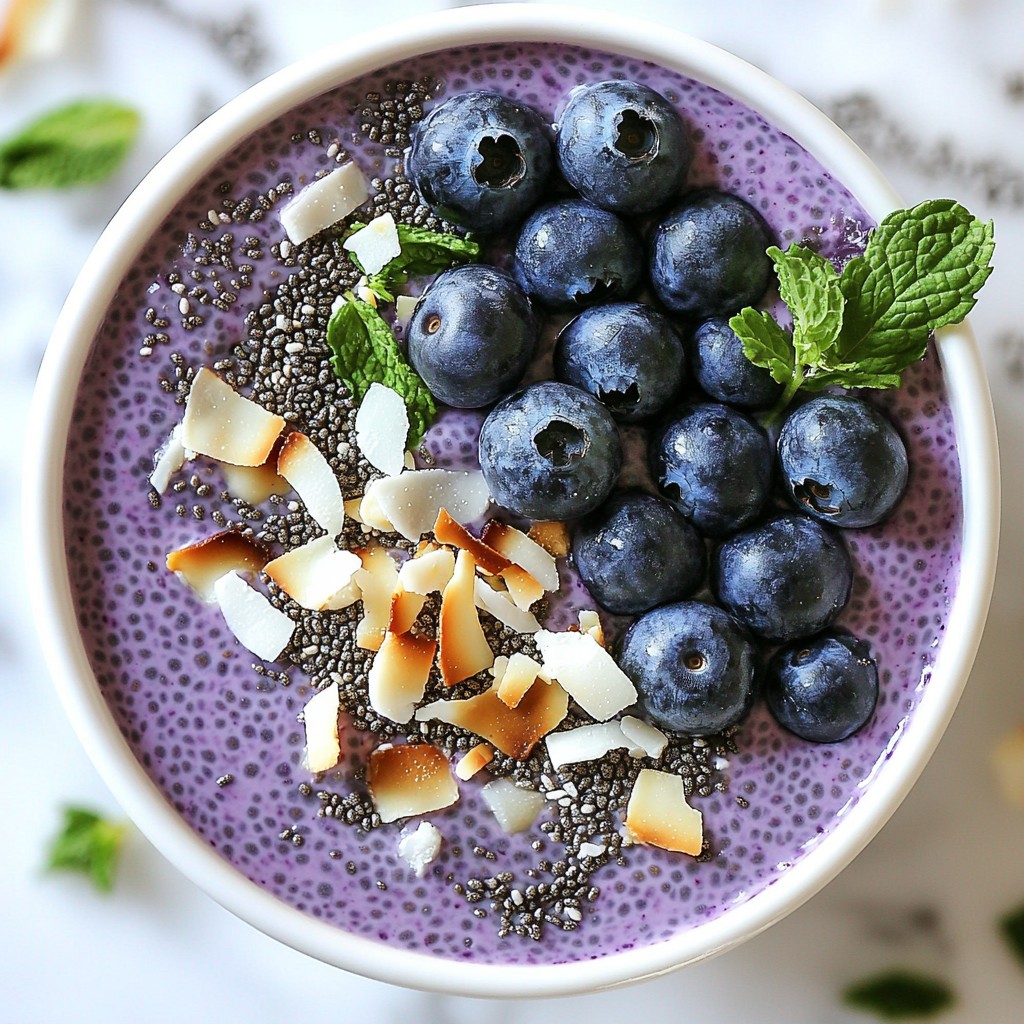 Blueberry Coconut Chia Pudding Healthy and Simple Snack