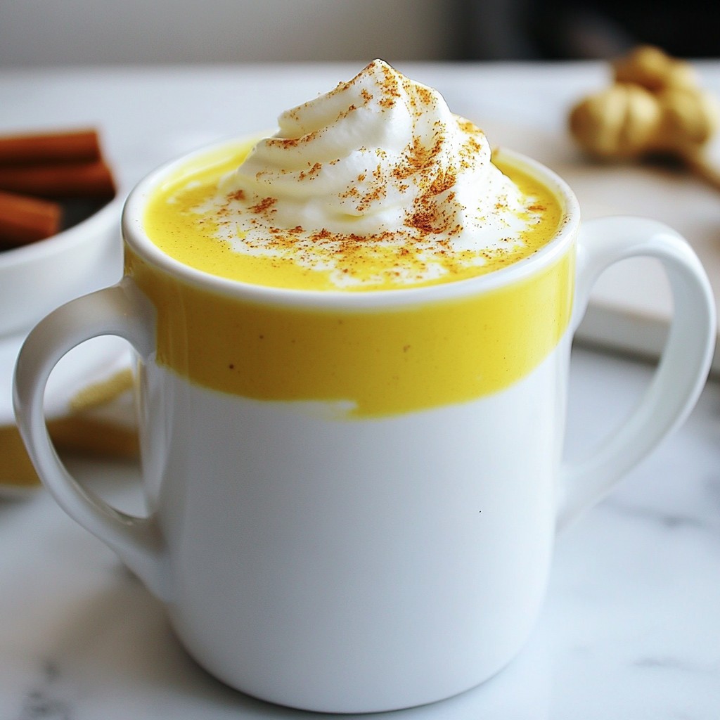 Turmeric Golden Milk Latte Creamy and Nourishing Drink