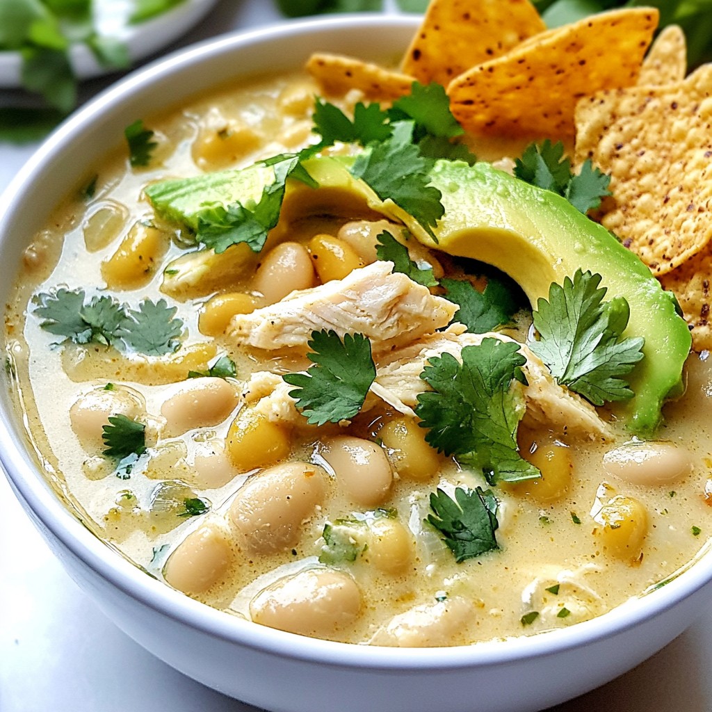 Creamy White Chicken Chili Hearty and Simple Recipe