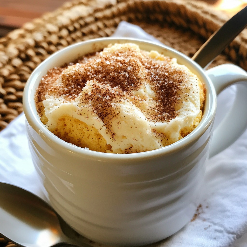 Snickerdoodle Mug Cake Quick and Easy Delight