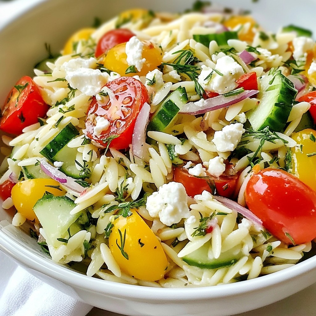 Herbed Feta Orzo Salad Fresh and Flavorful Meal