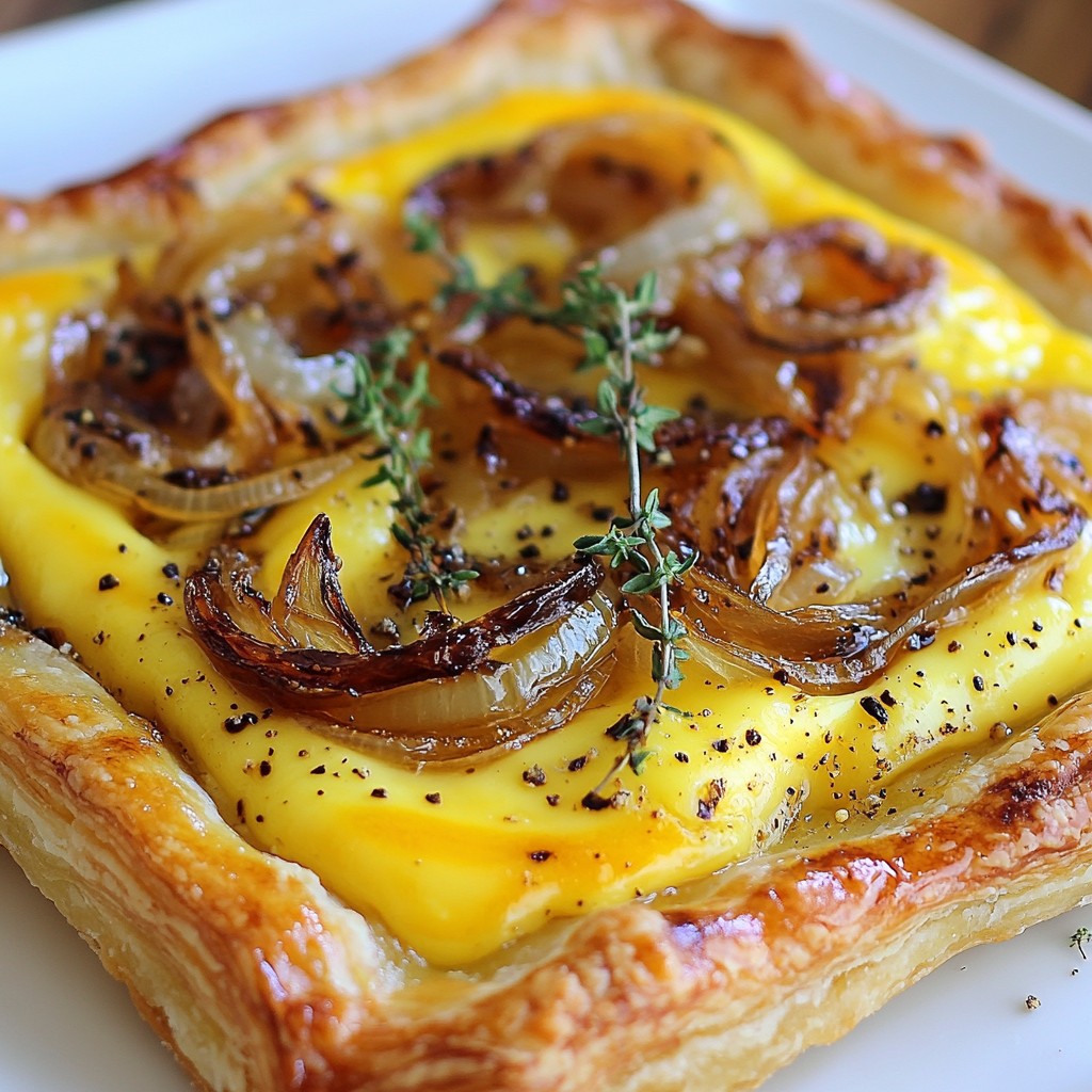 Caramelized Onion Gruyere Tart Savory Flavor Delight