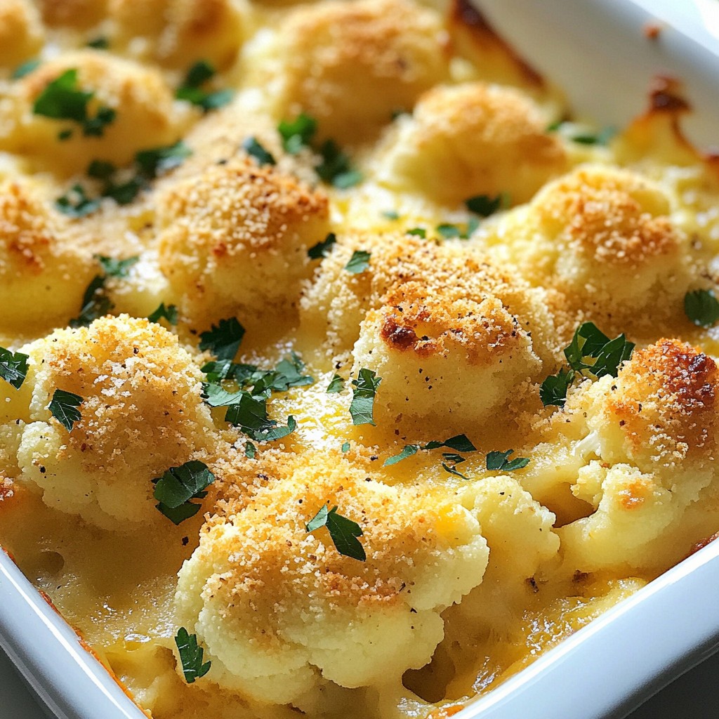 Cheesy Cauliflower Bake Creamy and Flavorful Delight