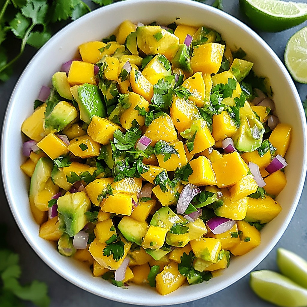 Mango Avocado Salsa Tasty and Refreshing Dish