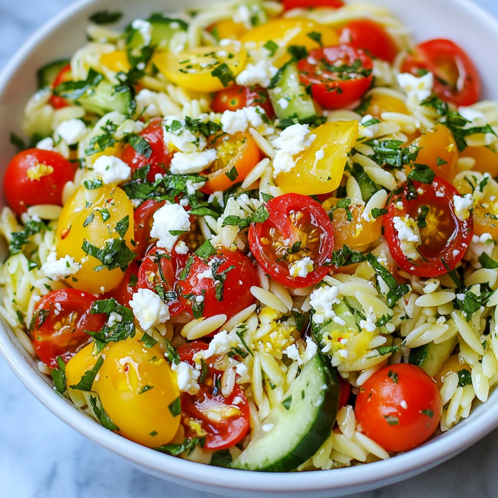 Herb Lemon Orzo Salad Fresh and Flavorful Delight