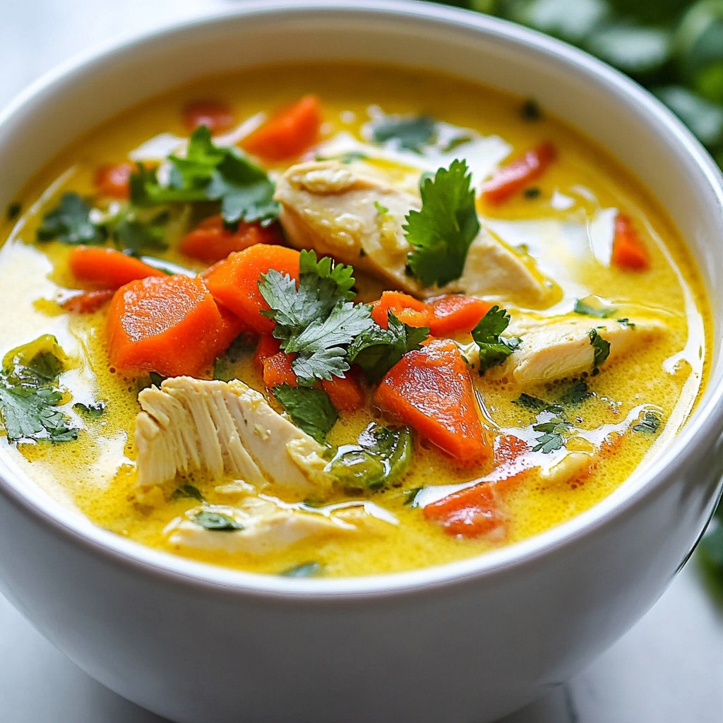 Coconut Lime Chicken Soup Flavorful Comfort Dish