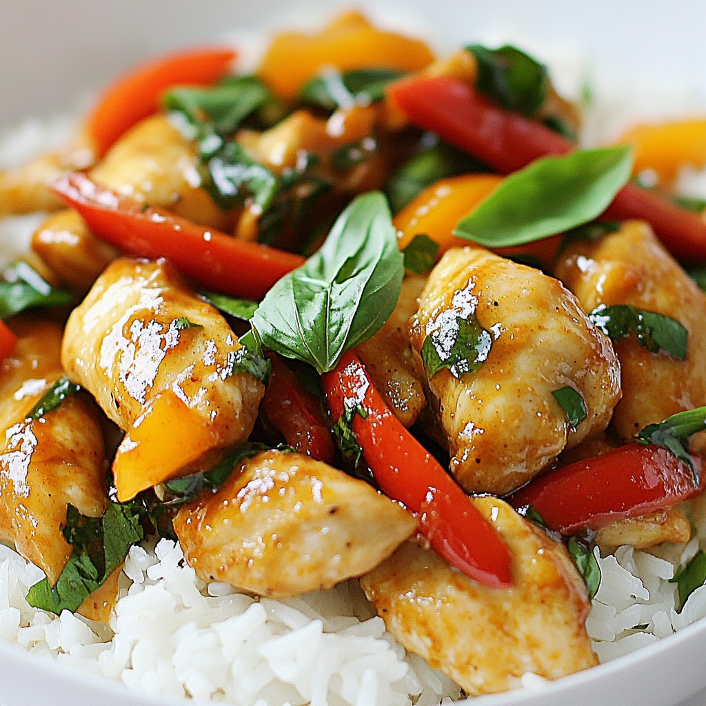 Spicy Thai Basil Chicken Flavorful and Easy Recipe