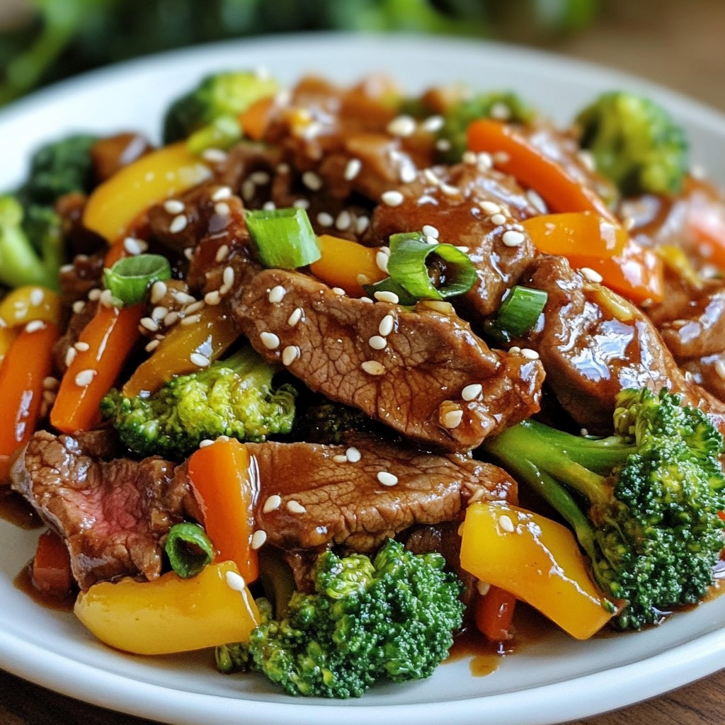 Savory Sesame Ginger Beef Stir-Fry Simple Recipe