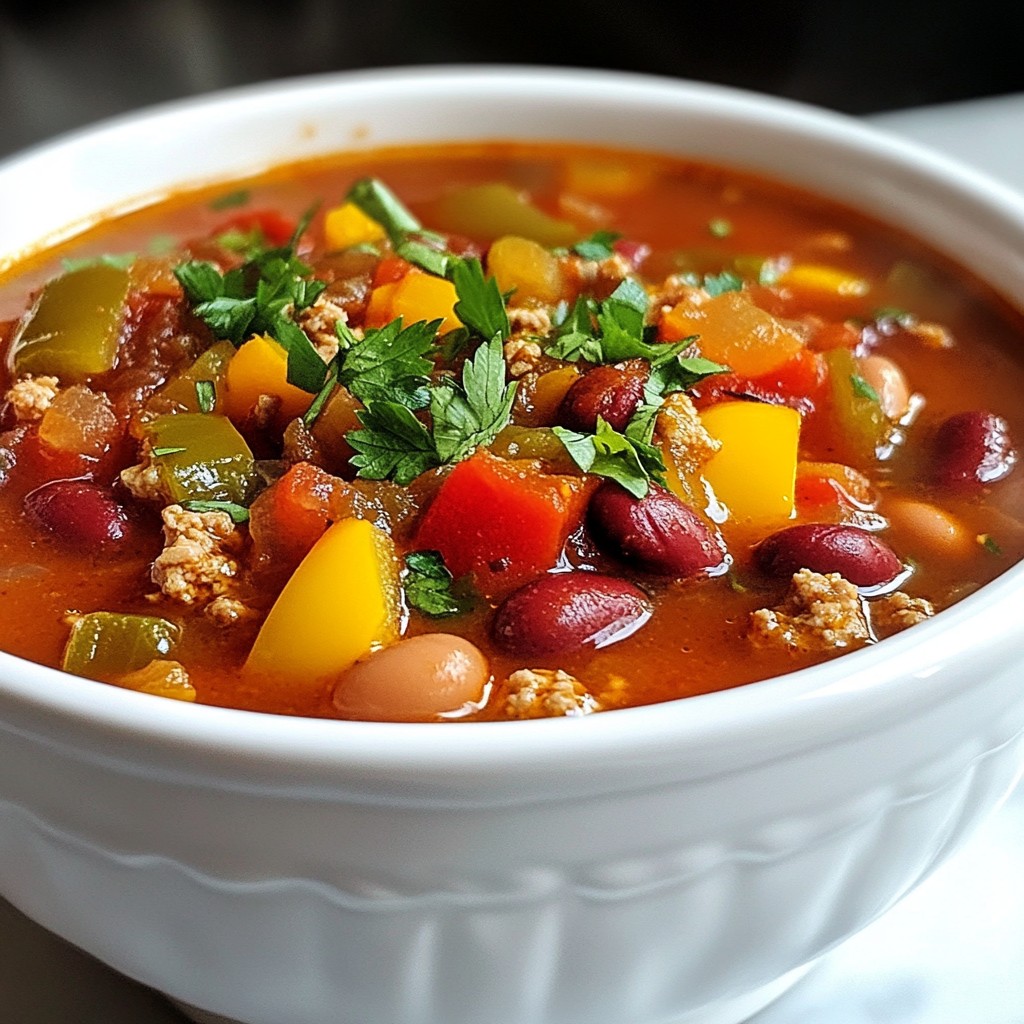 Instant Pot Stuffed Pepper Soup Flavorful and Cozy