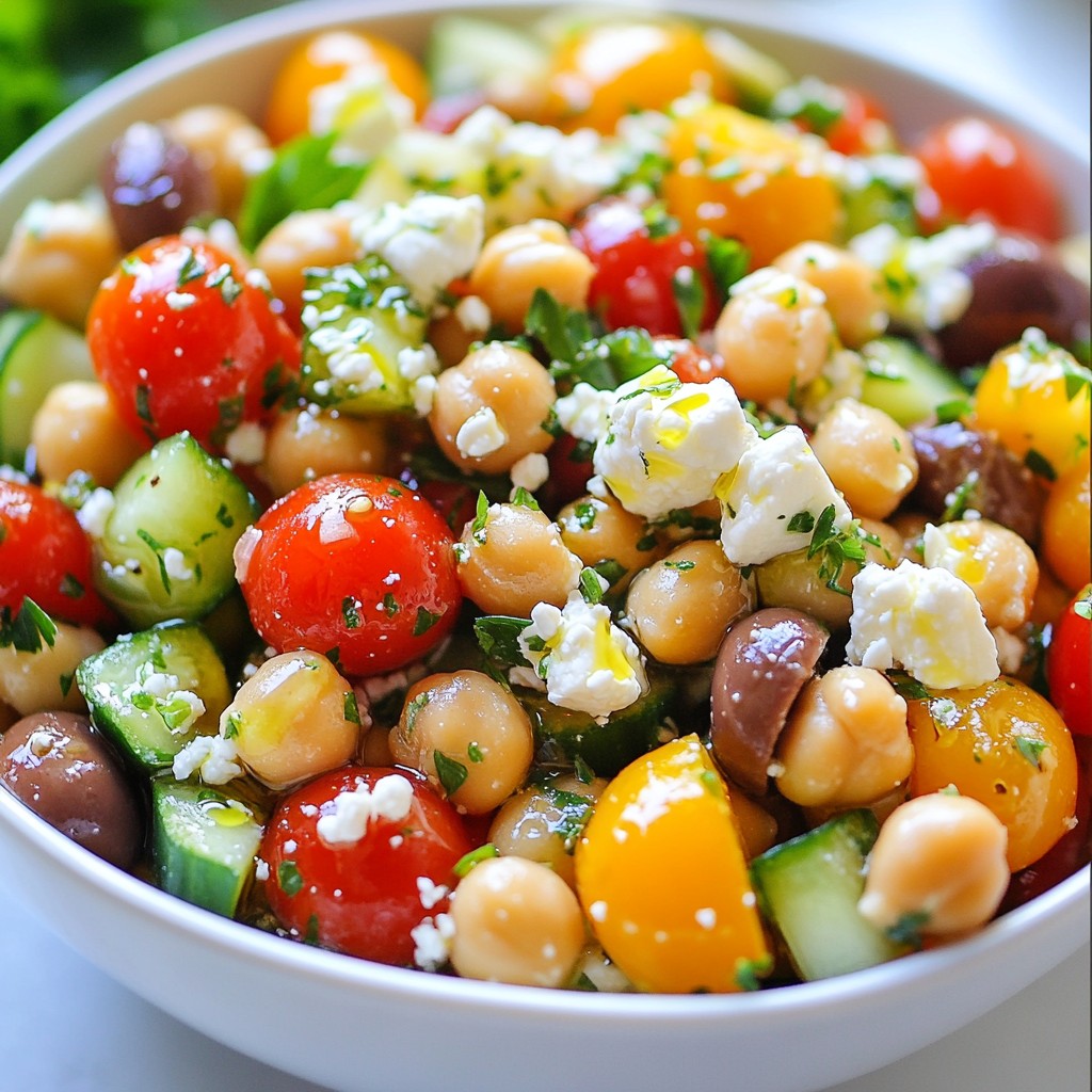 Mediterranean Chickpea Salad Fresh and Flavorful Boost