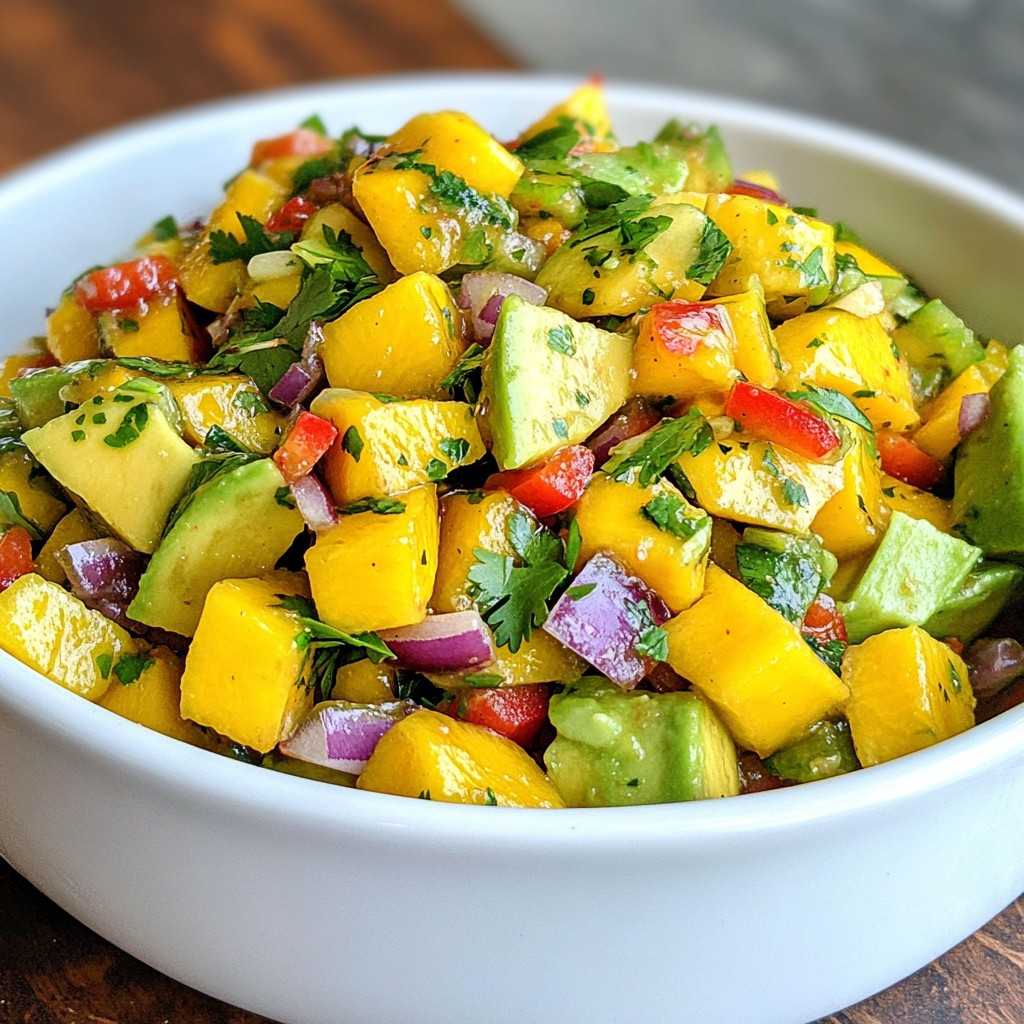 Mango Avocado Salsa Flavorful and Easy Delight