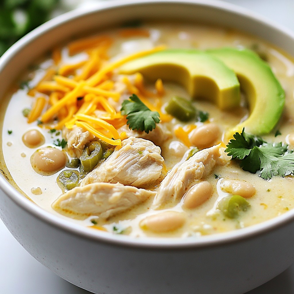Creamy White Chicken Chili Flavorful Comfort Dish