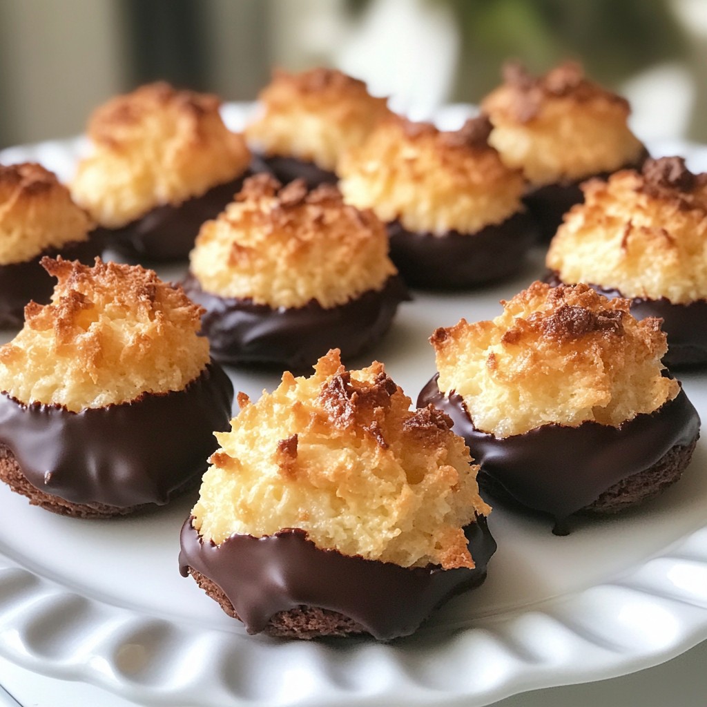 Chocolate Coconut Macaroons Simple and Tasty Treat