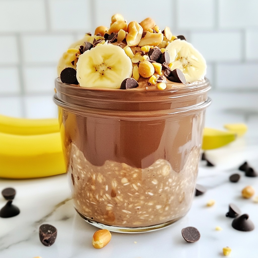 Peanut Butter Cup Overnight Oats Easy Healthy Meal