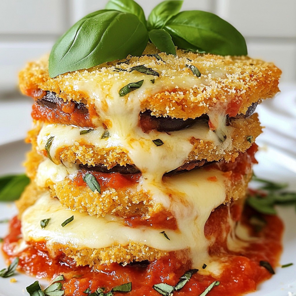 Savory Eggplant Parmesan Stacks Easy and Flavorful Recipe