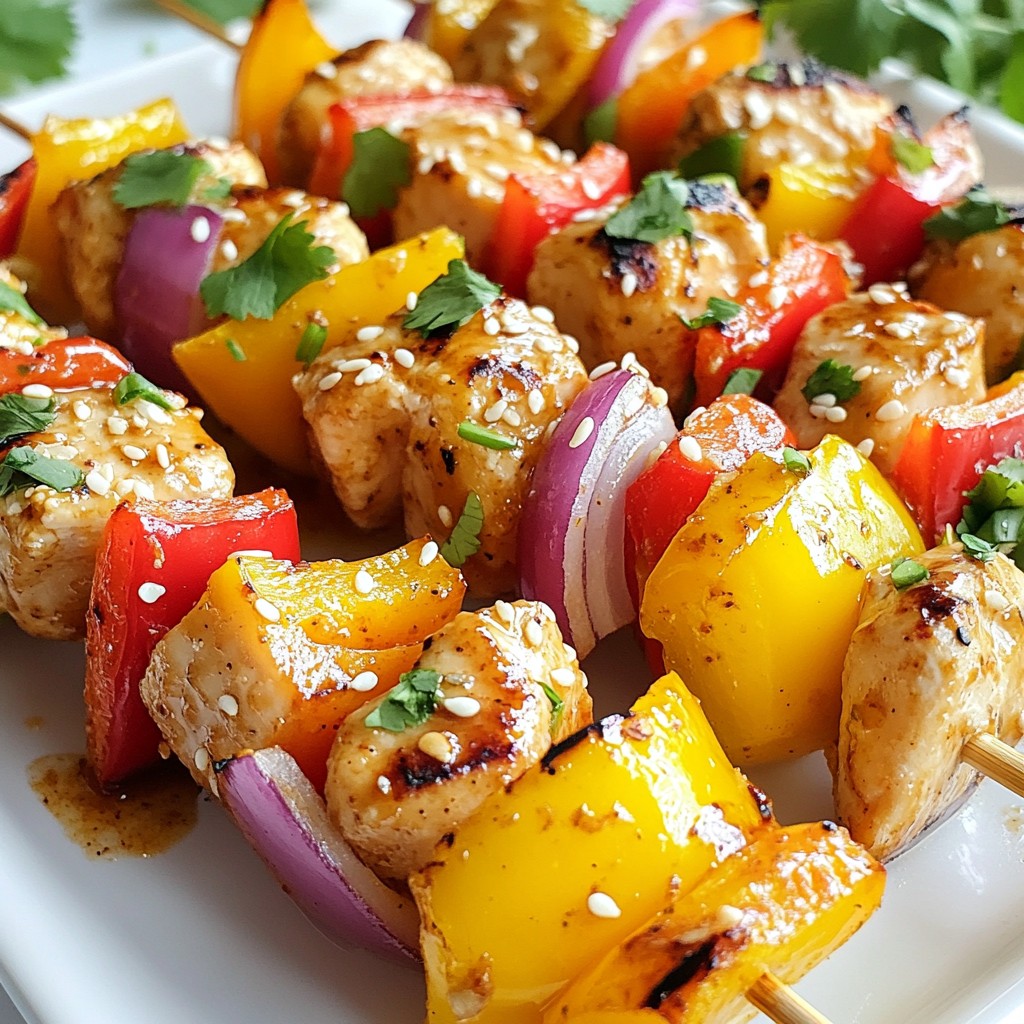 Sweet Chili Chicken Kabobs Flavorful Grilled Delight