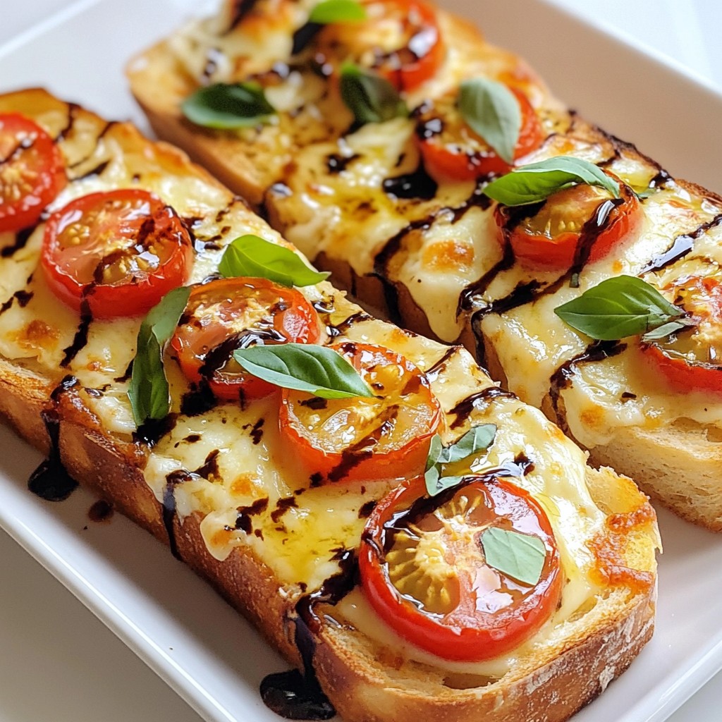 Caprese Garlic Bread Flavorful and Easy Recipe