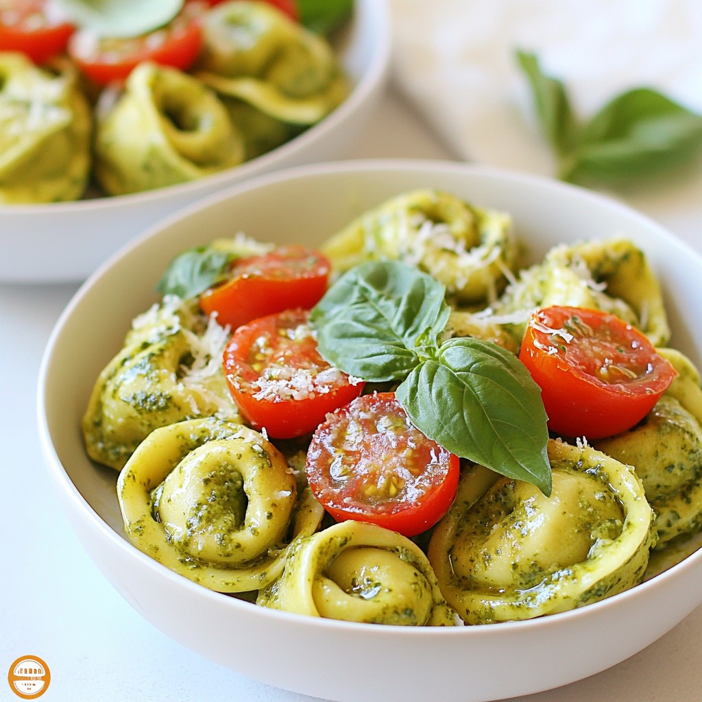 Creamy Pesto Tortellini Delicious Weeknight Dinner