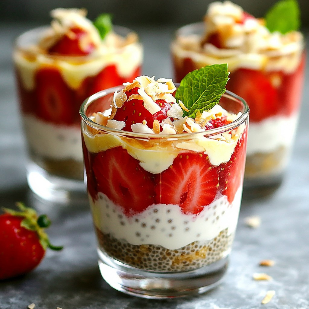 Strawberry Coconut Chia Pudding Healthy and Creamy Delight