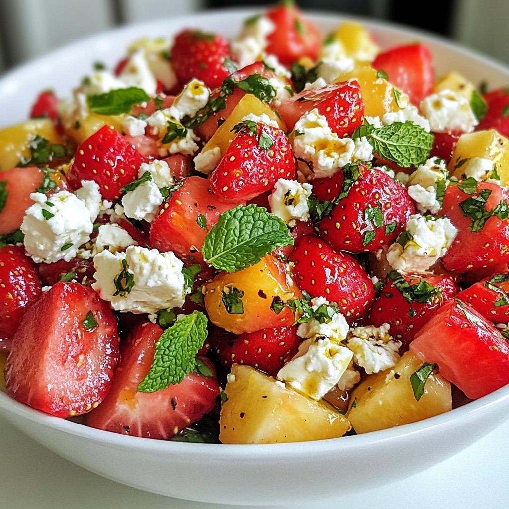 Strawberry Watermelon Feta Salad Simple and Fresh Taste