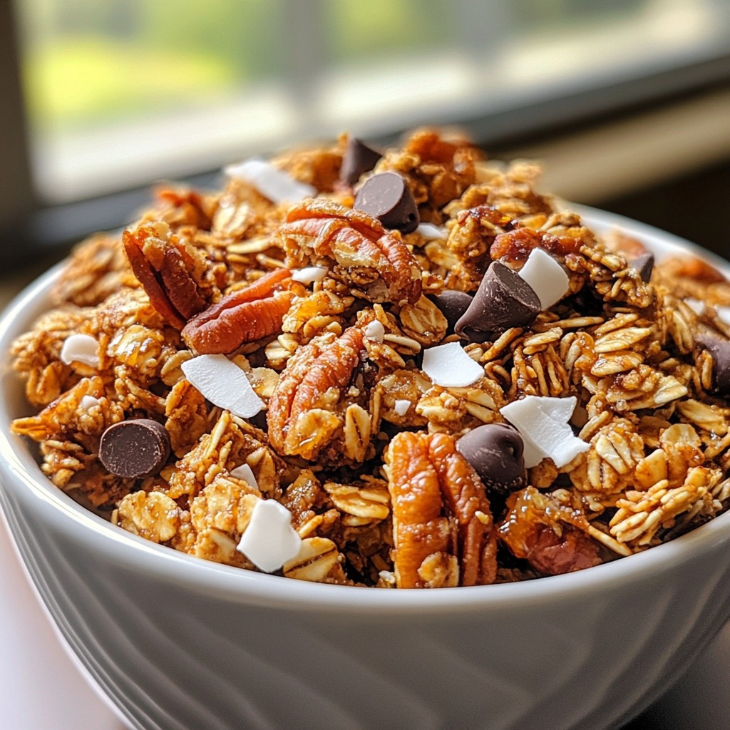 Maple Pecan Granola Clusters for Nutritious Snacking