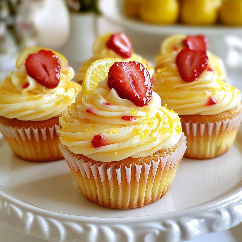 Strawberry Lemonade Cupcakes Delightful and Refreshing