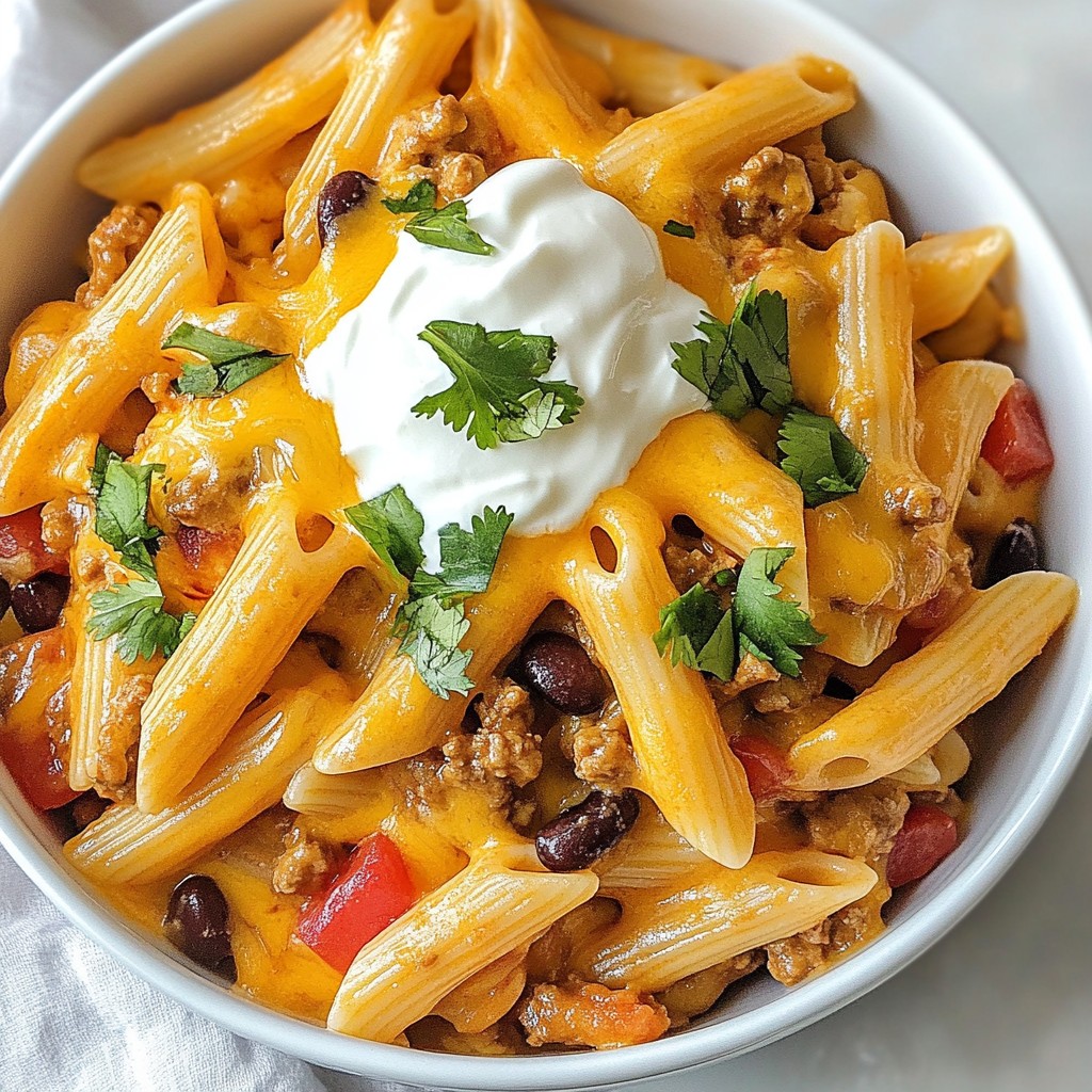 One-Pot Cheesy Taco Pasta Quick and Flavorful Meal