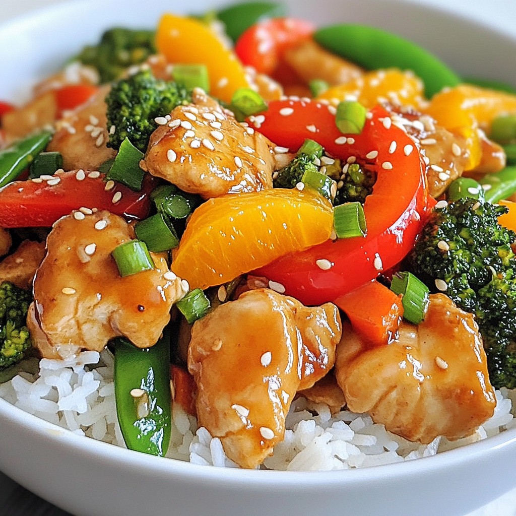 Orange Ginger Chicken Stir Fry Fast and Flavorful Meal