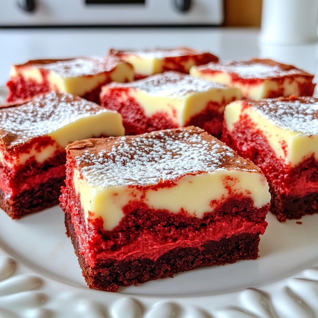 Red Velvet Cheesecake Brownies Delightful and Simple