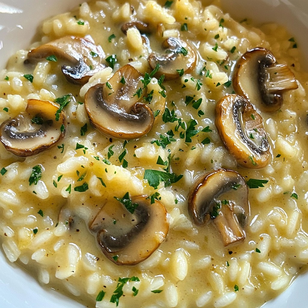 Creamy Mushroom Risotto Delightfully Simple Recipe