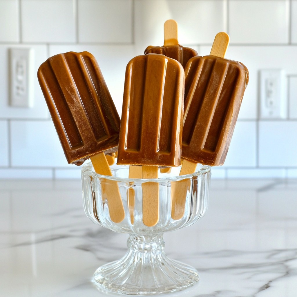 Mocha Iced Coffee Popsicles Quick and Easy Recipe