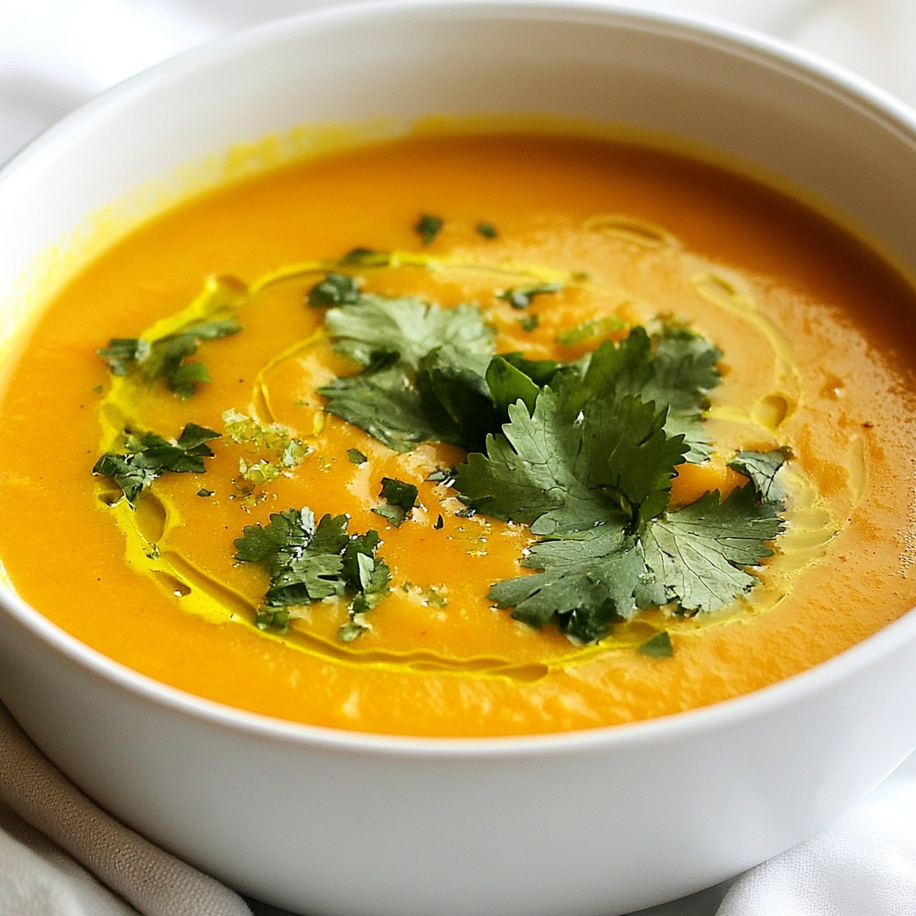 Ginger Carrot Soup Healthy and Flavorful Recipe