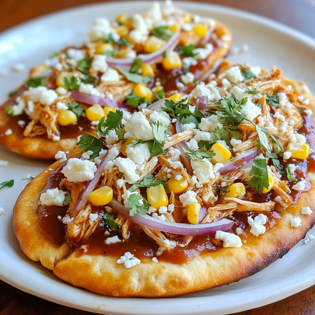 BBQ Chicken Flatbread Pizza Tasty and Simple Meal