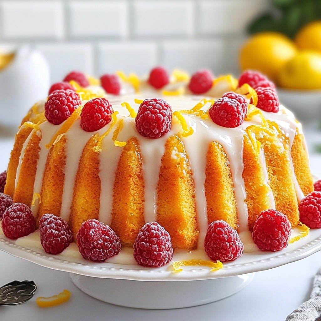Lemon Raspberry Pound Cake Delightful and Simple Treat