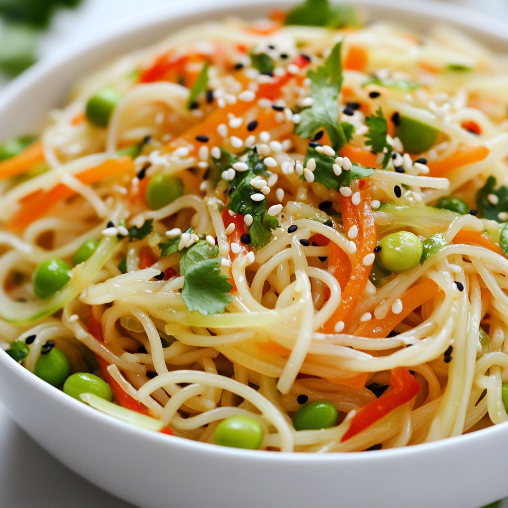 Sesame Ginger Noodle Salad Tasty and Fresh Delight