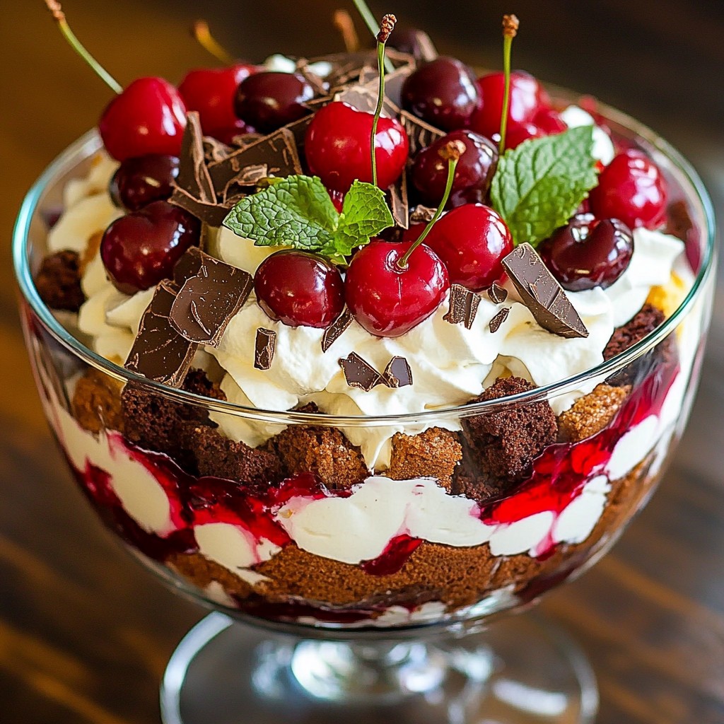Black Forest Trifle Delightful Dessert Recipe Guide