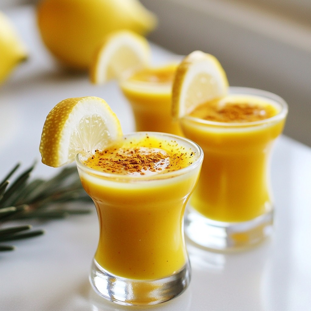 Turmeric Ginger Immunity Shot for Vitality Boost