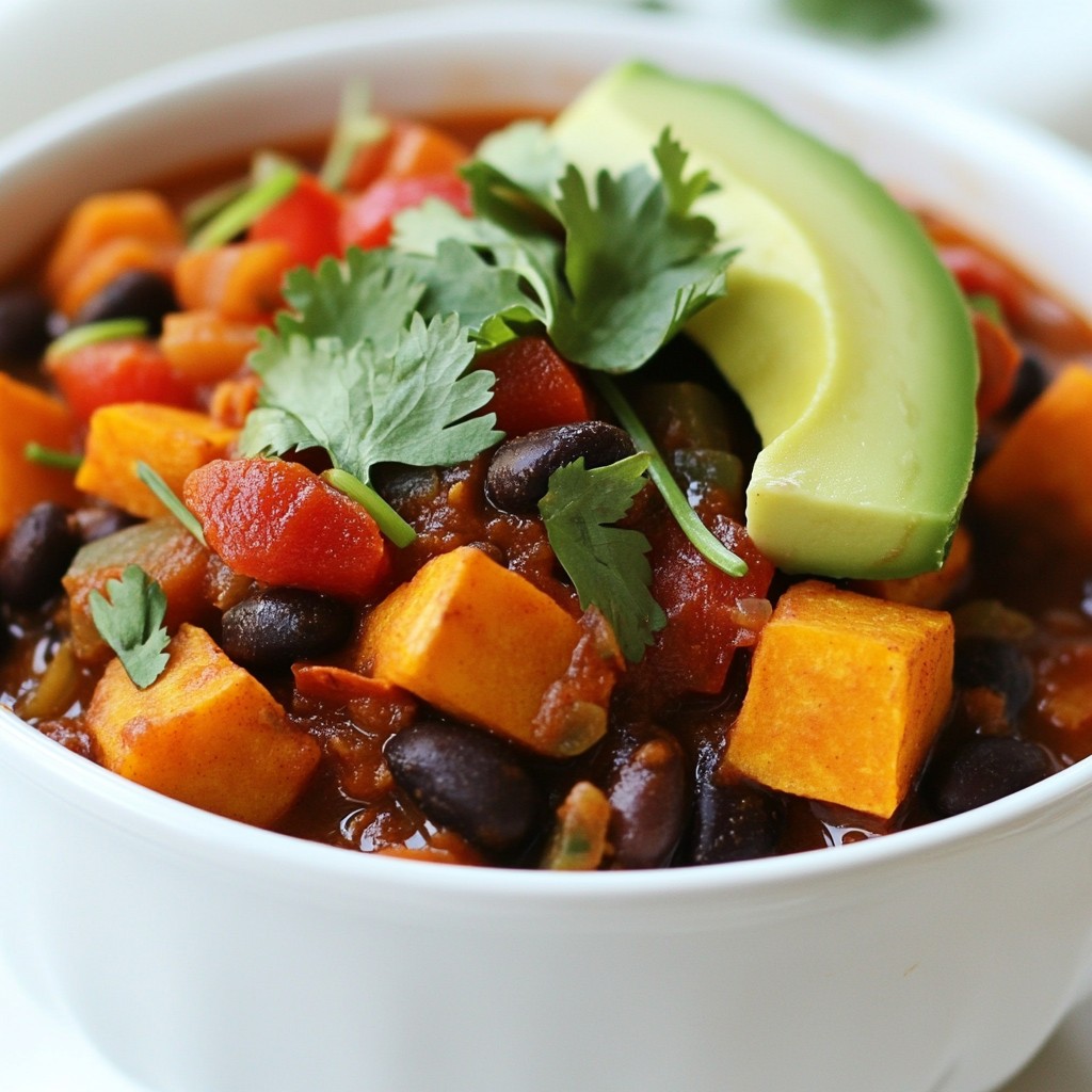 Sweet Potato Black Bean Chili Flavorful and Healthy