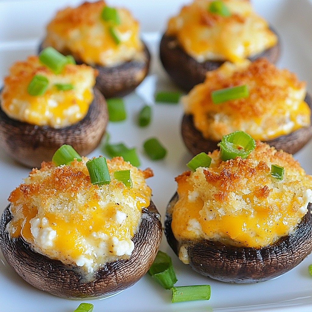 Jalapeño Popper Stuffed Mushrooms Flavorful Appetizer