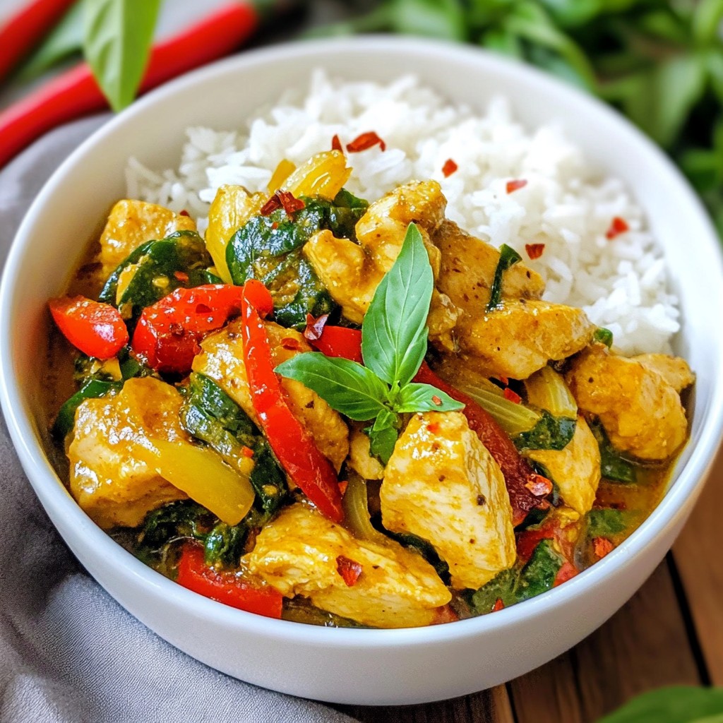 Spicy Thai Basil Chicken Flavorful and Easy Recipe