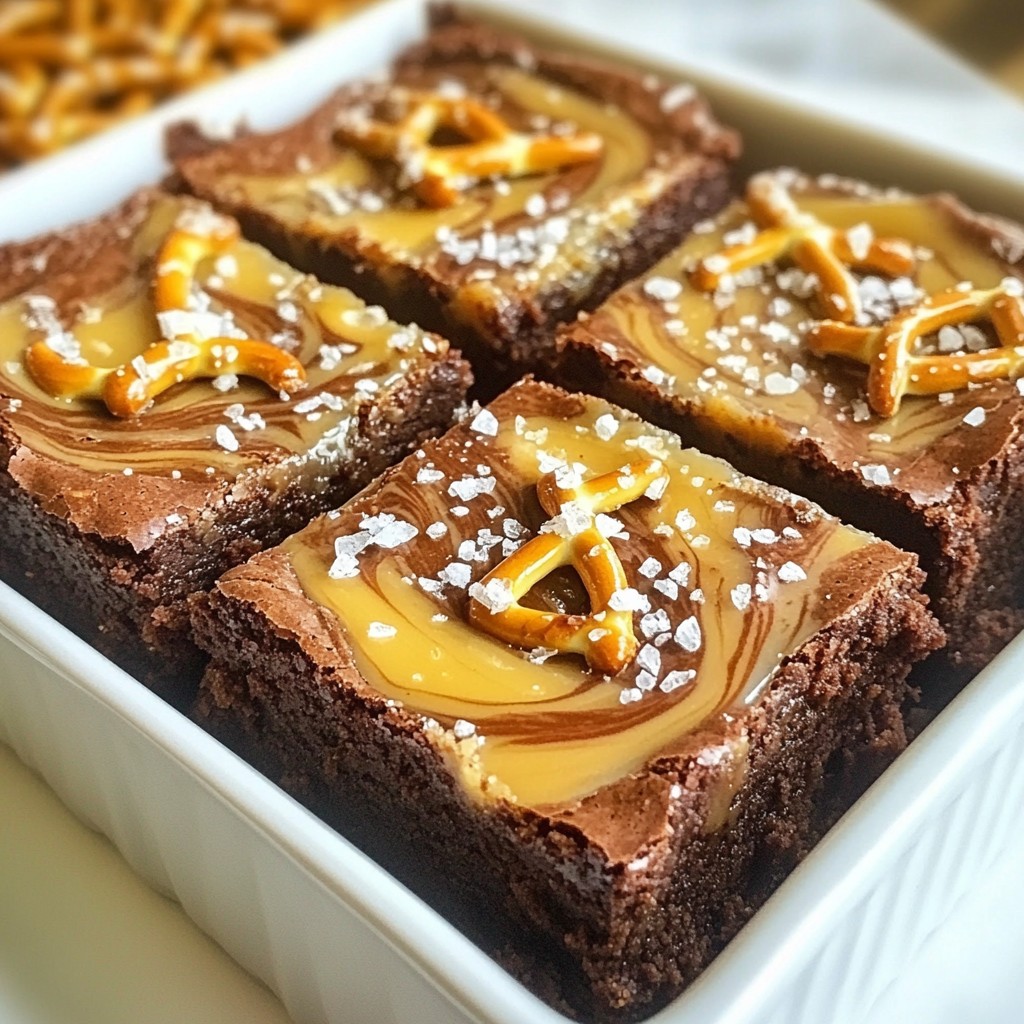 Salted Caramel Pretzel Brownies Irresistible Treat