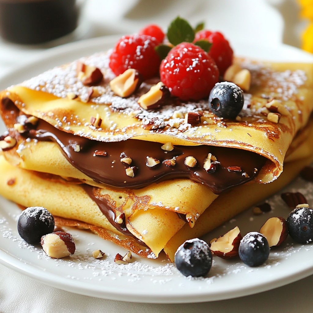 Chocolate Hazelnut Crepes Simple and Irresistible Treat