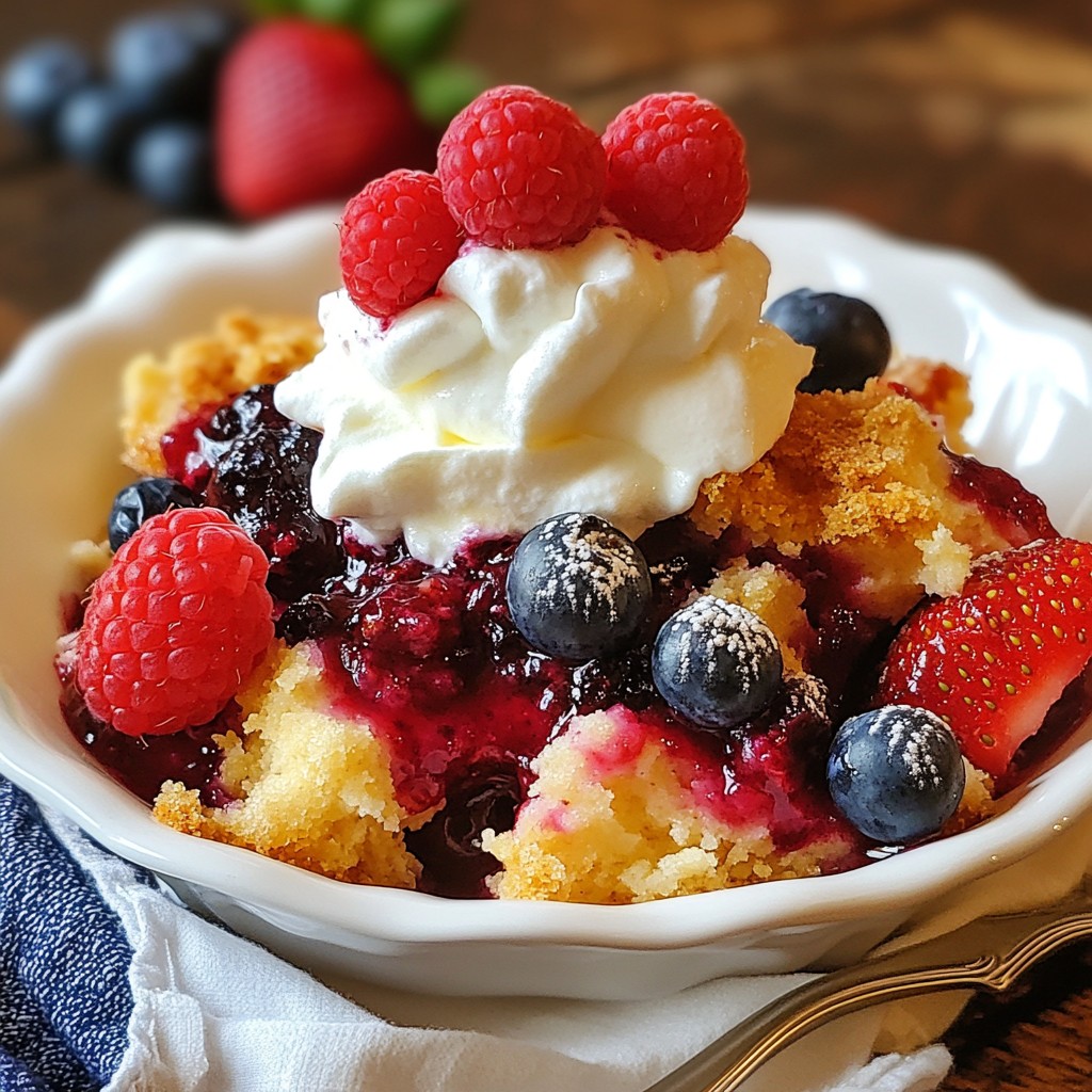 Triple Berry Cobbler Delicious Dessert Recipe Guide