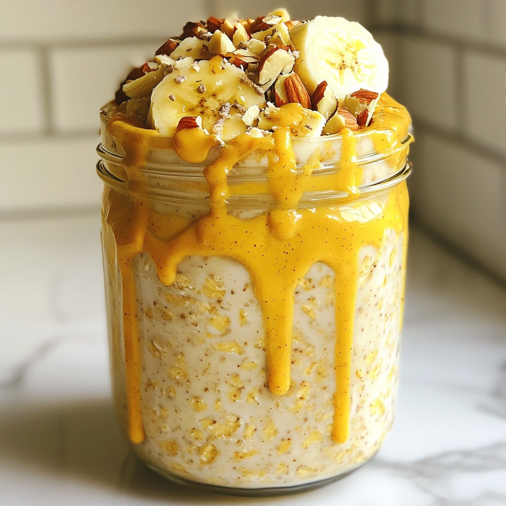 Peanut Butter Banana Overnight Oats Simple Recipe