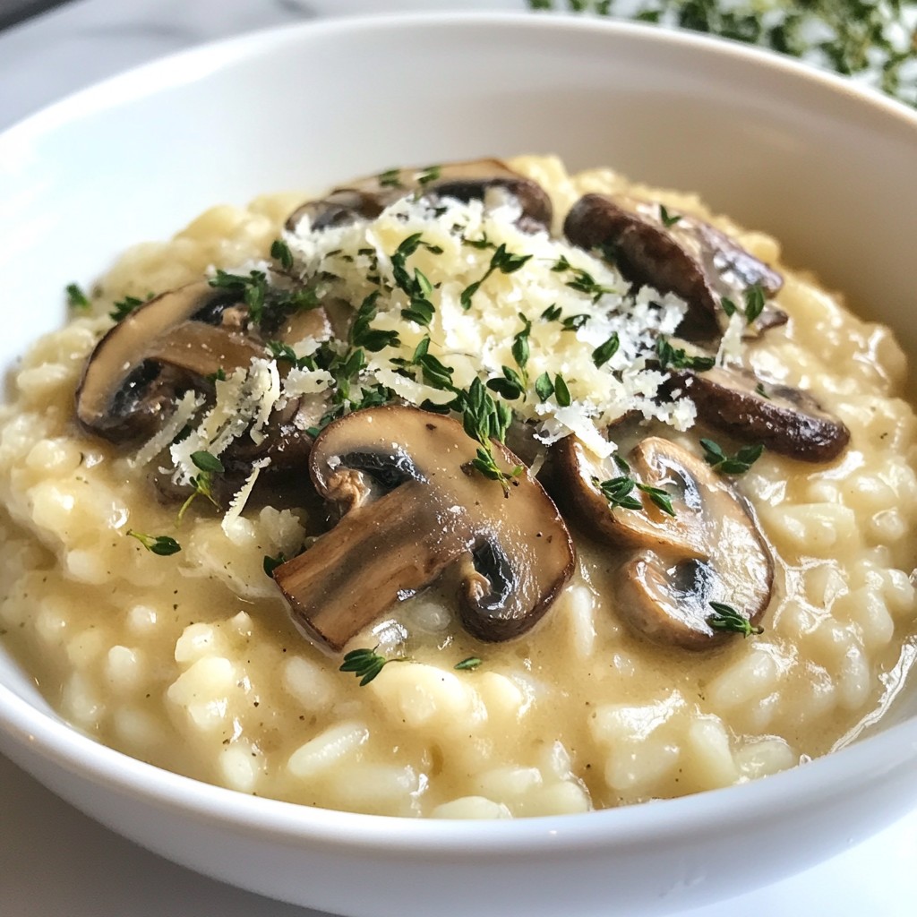 Creamy Mushroom Risotto Delightful and Easy Recipe