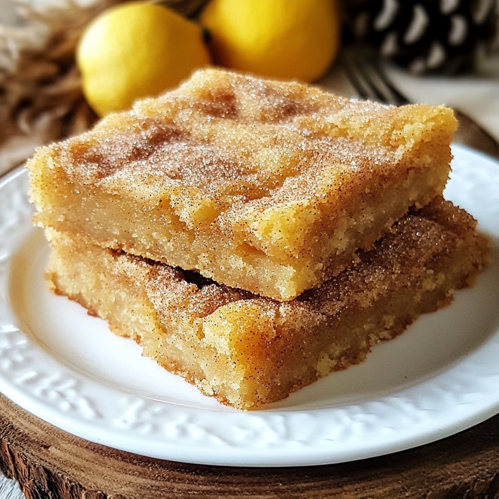 Snickerdoodle Blondie Bars Delightful and Easy Recipe