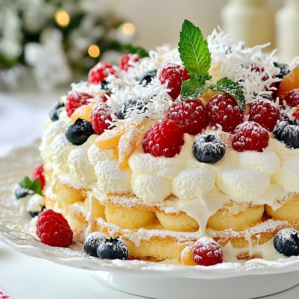 White Christmas Charlotte Delightful Festive Treat