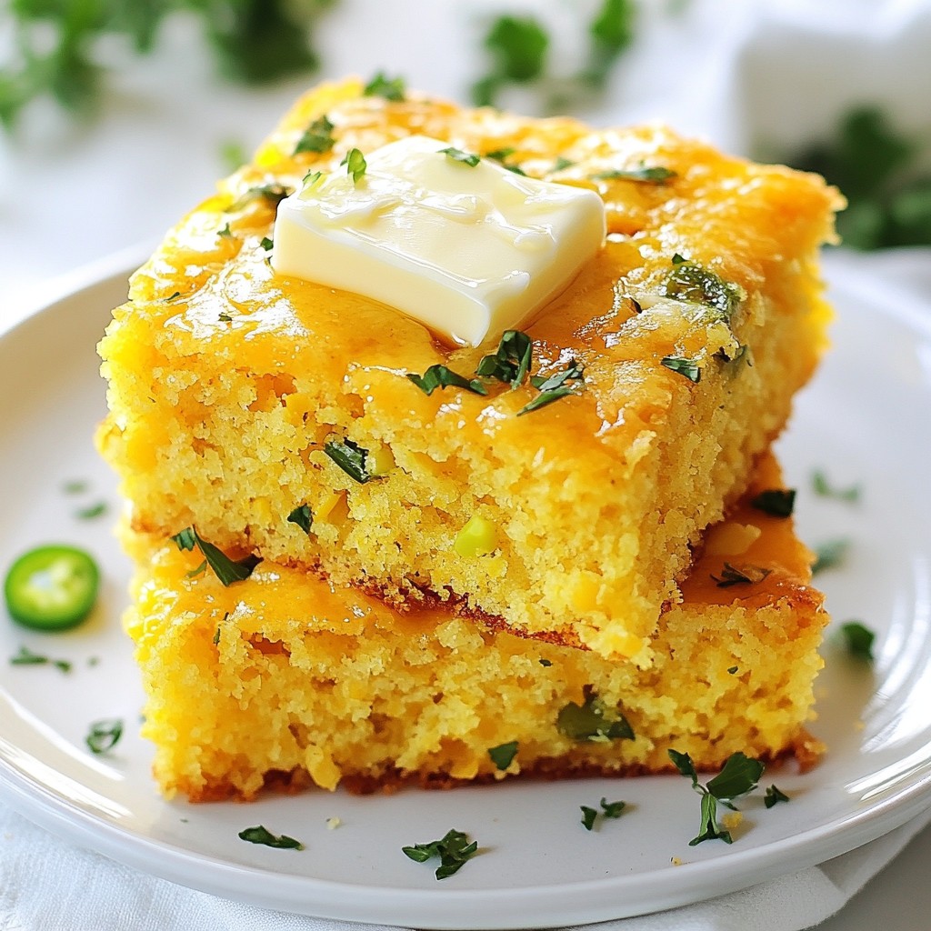 Cheddar Jalapeño Cornbread Tasty and Flavorful Treat